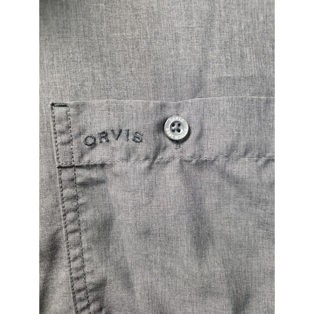 Orivs Classic Collection Shirt Mens XL Gray S/S Button Down Outdoor Fishing - Picture 4 of 7